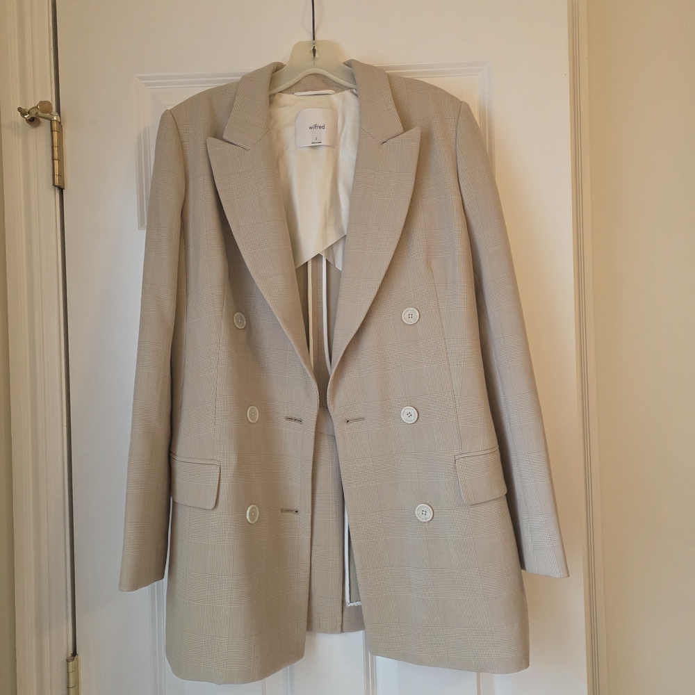 Wilfred Women's Beige Blazer Coat Size 2